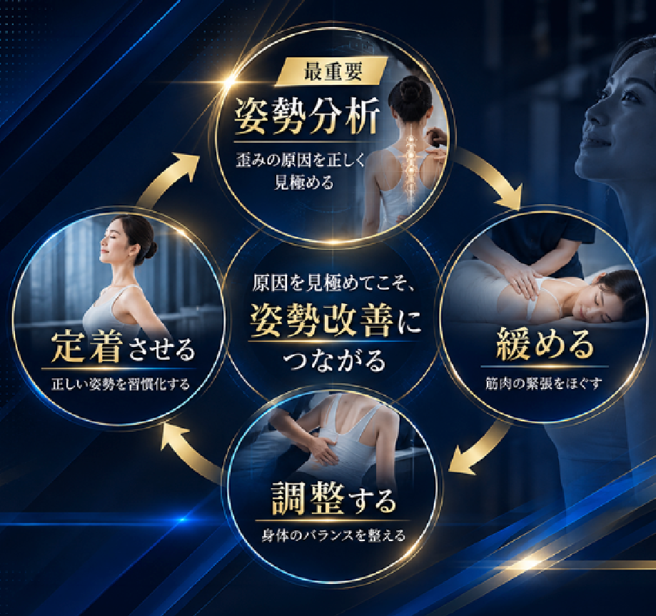 姿勢改善につながるサイクル